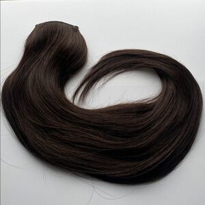Sunny Hair 20 Inch Invisible Wire Extensions Human Hair 100G Darkest Brown #2